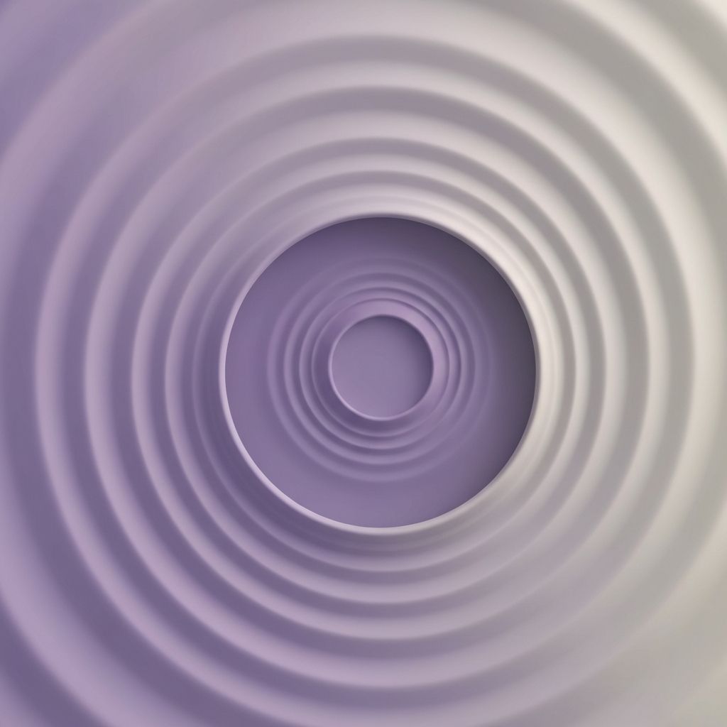 Abstract flowing circular patterns in soft color transitions