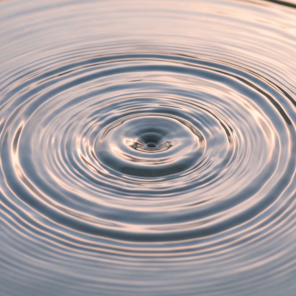 Abstract rippling water surface representing cycles and patterns